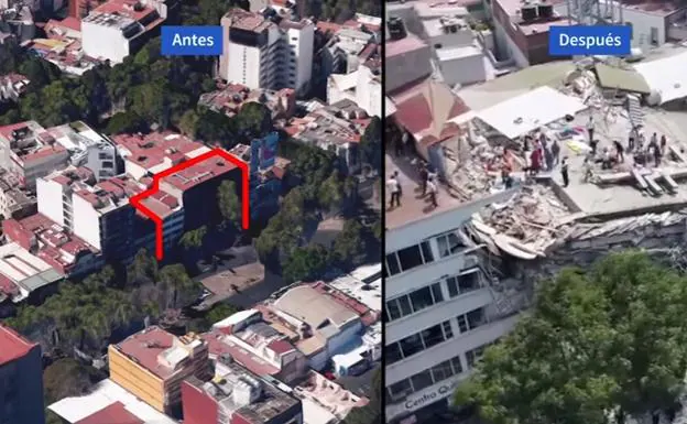 Vídeo Así estaba y así ha quedado el edificio Álvaro Obregón tras el terremoto de México